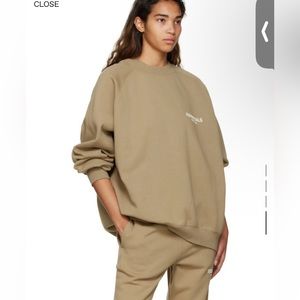 ESSENTIALS FOG 
Tan Cotton Sweatshirt (Fear Of God)